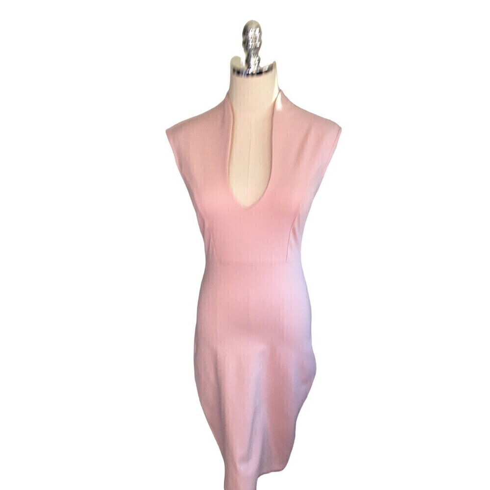 Boutique Windsor Pink Dress Women's XS Small Bodycon Pencil Skirt Stretch